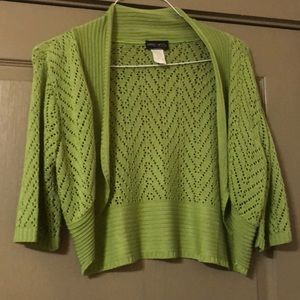 Vintage Yarn Art Olive Green short sweater